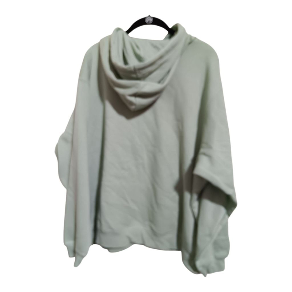 H&M Licensed Disney Sage Green Kangaroo Pocket Felt Mickey Mouse Logo Hoodie - Picture 3 of 12